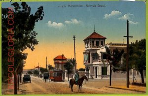 af2699  - URUGUAY - VINTAGE POSTCARD - MONTEVIDEO - Avenida Brazil
