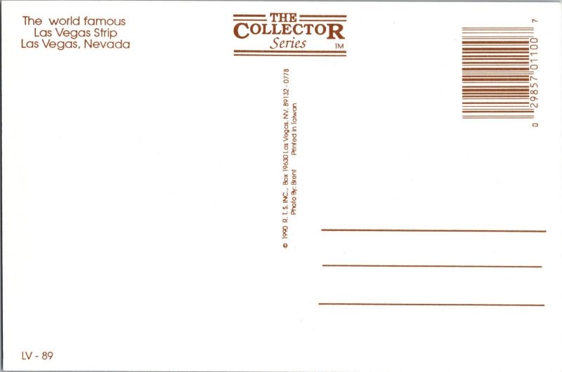 Continental Postcard Las Vegas Strip Nevada CE17