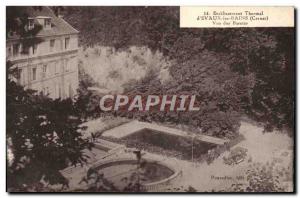 Postcard Old Establishment of Thermal Baths & # 39Evaux Basins View