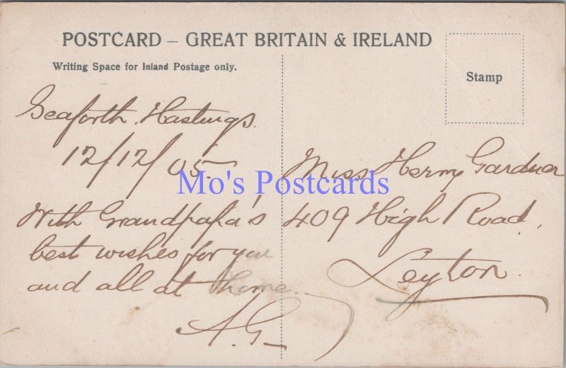 Genealogy Postcard - Gardner, 409 High Road, Leyton, London  GL1950