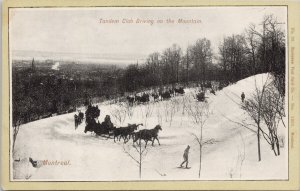 Montreal Quebec Tandem Club Driving on Mountain European #26 Postcard E81
