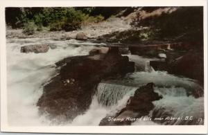 Stamp River Falls near Port Alberni BC Gowen Sutton RPPC Unused Postcard E38