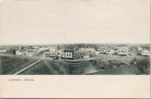 Lacombe AB Alberta AM Campbell HB Howell Druggist c1907 Postcard E83 *as is