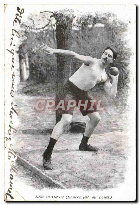 Old Postcard Athletics Launch weight