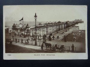 Sussex BRIGHTON Palace Pier ANIMATED SCENE c1911 RP Postcard by W.D. & S. Ltd