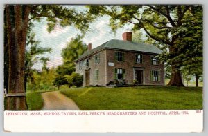 Lexington Mass Munroe Tavern Earl Percys Headquarters and Hospital Postcard D24