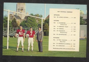 ALLENTOWN PENNSYLVANIA PA. MUHLENBERG COLLEGE FOOTBALL TEAM POSTCARD