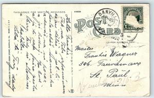 Postcard VA Danville New Riverside Cotton Mill Airview E13