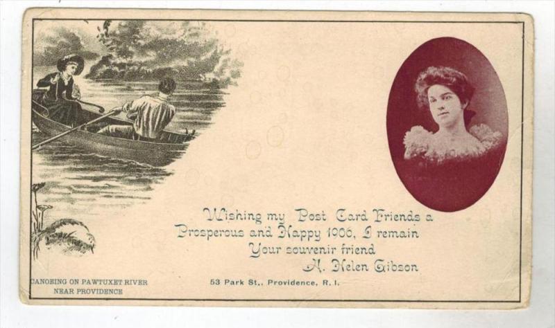 #328 R I Prov  GIBSON ART CO Souvenir Card  1906   RARE??