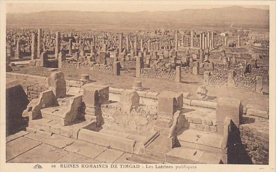 Algeria Ruines Romaines de Timgad Les Latrines publiques