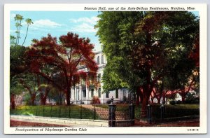 Stanton Hall One Of Antebellum Residences Natchez Mississippi MS Trees Postcard