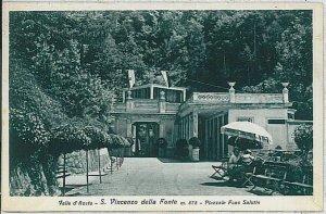 VINTAGE POSTCARD AOSTA province - Saint-Vincent: SAN VINCENZO DELLA FONTEL 1948-