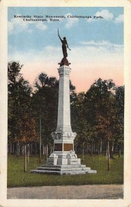 KY Monument, Chickamauga Park, Chattanooga, TN  Civil War,  Old Postcard