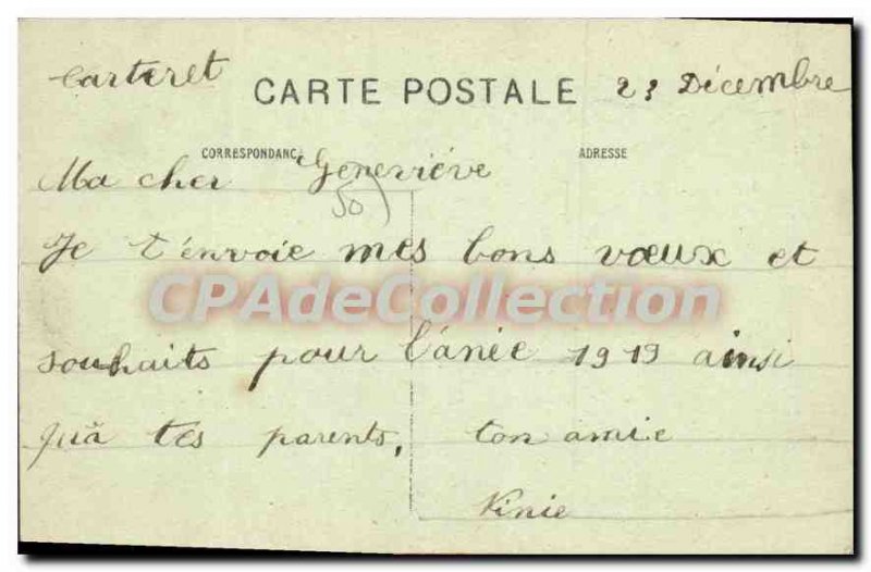 Postcard Old Carteret Vue Generale A Maree Haute