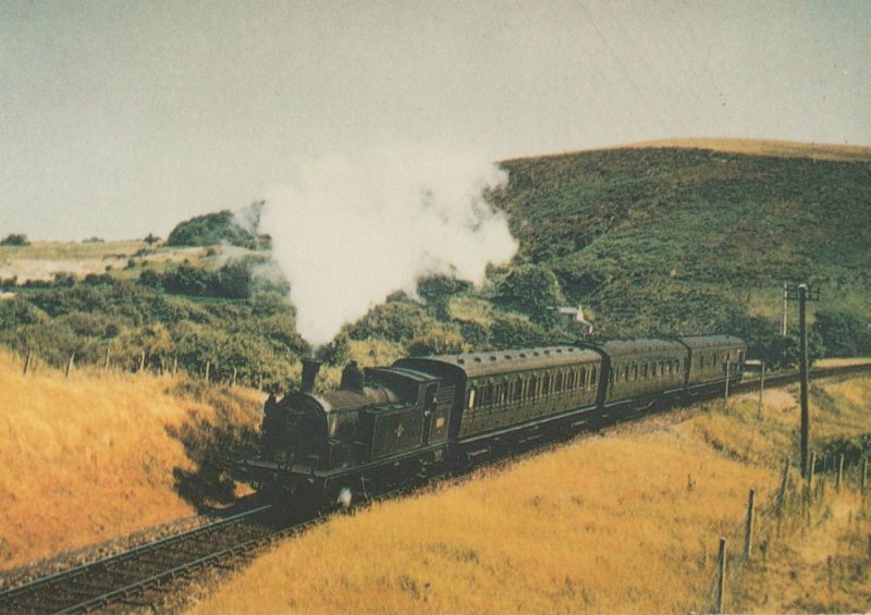 Southern Steam Trust No 4 Drummond M7 0 4 4T Number 30111 Train Postcard