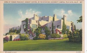 California Palo Alto Home Of Former President Herbert Hoover On Stanford Univ...