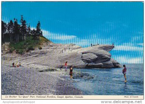 Canada Le Rocher Le Quai Parc National Forillon Gaspe Quebec