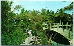 M-22845 Exotic Polynesian Bridges & Water Falls Cape Coral Garden Florida