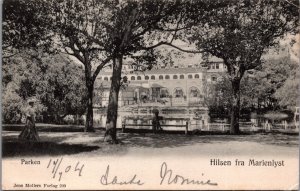 Denmark Hilsen fra Marienlyst Parken Helsingør Postcard C021