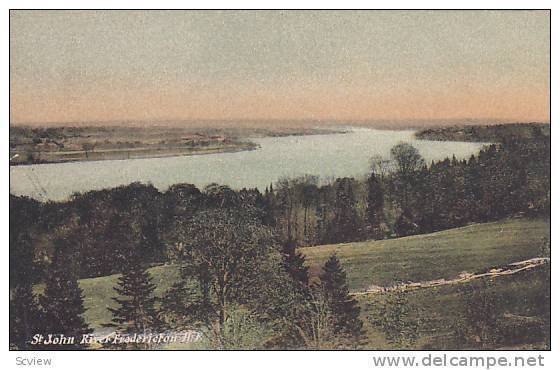 Partial Scene, St. John River, Fredericton, New Brunswick, Canada, 1900-1910s