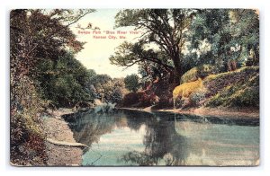 Swope Park Blue River View  Kansas City Mo. Missouri c1909 Postcard
