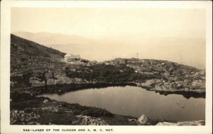 White Mountains AMC Hut Lakes of Clouds Shorey 942 Real Photo Postcard c1910