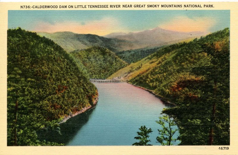 Great Smoky Mountains Nat'l Park - Calderwood Dam, Little Tennessee River