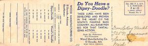 El Dorado AR Dipsy-Doodle Fishing Lures Brochure Linen 2-part Postcard