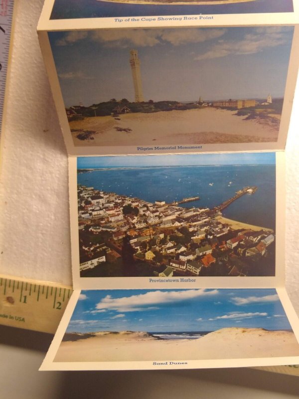 Postcard Folder Fishing Boats at Town Pier, Cape Cod, Provincetown, MA