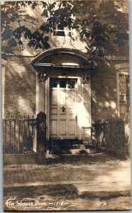 RPPC. Warner Door, Warner House Portsmouth NH Vintage Postcard B59