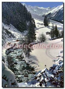 Modern Postcard Winter Am Gietscherbach