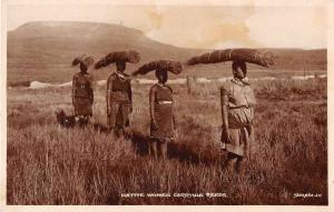 South Africa Native Women Carring Reeds Real Photo Antique Postcard J54696 