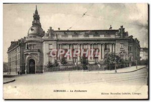 Old Postcard Limoges La Prefecture