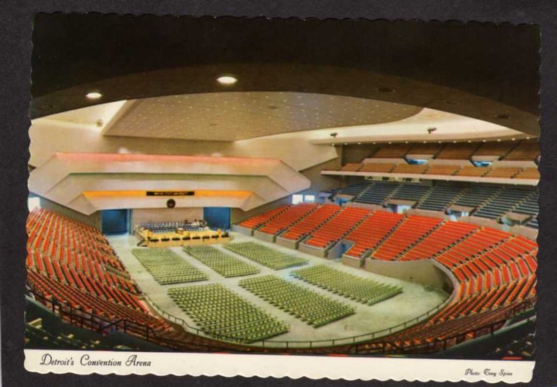 MI Convention Center Arena nr Cobo Hall Detroit Michigan Postcard