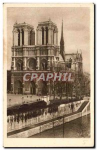 Old Postcard Paris Strolling Notre Dame Church Notre Dame