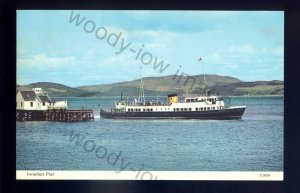 f2402 - Scottish Ferry - Maid of Ashton leaving Innellen Pier - postcard