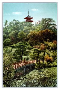 Sankeien Garden Yokohama Japan UNP Chrome Postcard L20