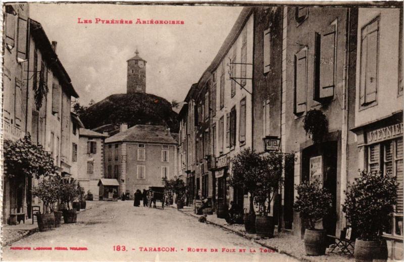 CPA TARASCON - Route de FOIX et la Tour (351033)