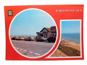 Beachcomber Restaurant Gift Shop The Beach Barton On Sea Hampshire Vtg Postcard