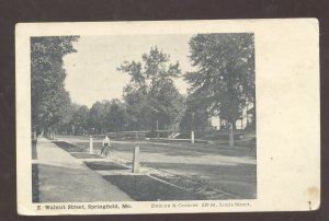 SPRINGFIELD MISSOURI EAST WALNUT STREET SCENE VINTAGE POSTCARD MO.