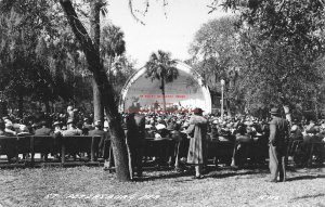 FL, Saint Petersburg, Florida, RPPC, Shell Band Stand, LL Cook Photo No K 112