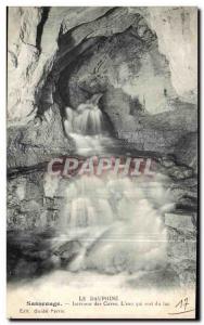 Old Postcard The Dauphine Sassenage Interior of tanks The water leaving the lake