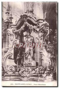 Old Postcard Saint Anne of Auray Miraculous Statue