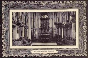 The Choir Wakefield Cathedral Interior West Yorkshire UK postcard