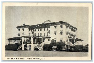 c1930's Ocean Plaza Hotel Myrtle Beach South Carolina SC, Ocean Front Postcard