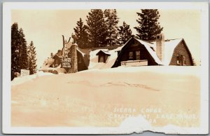 Snowy Sierra Lodge, Crystal Bay Lake Tahoe Nevada - Vintage Postcard