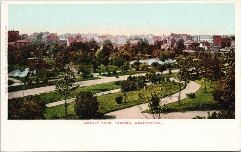 Tacoma WA Wright Park c1906 EP Charlton Postcard G21