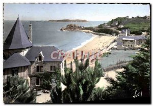 Modern Postcard Perros Guirec Placge Trestrignel and Pointe Du Chateau