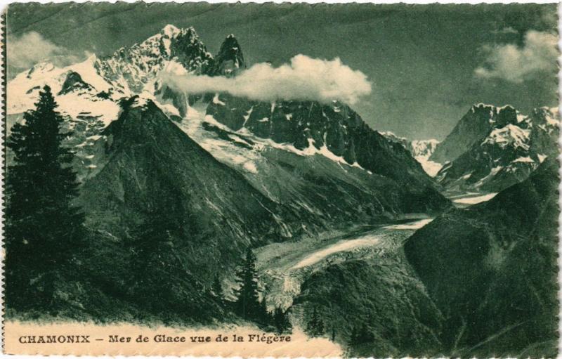 CPA CHAMONIX Mer de Glace vue de la FLEGERE (337464)