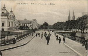 CPA QUIMPER - Le Nouveau Boulevard - Le Théatre (143946)